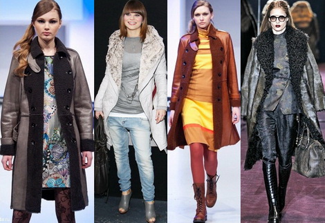 модные дубленки 2012-2013